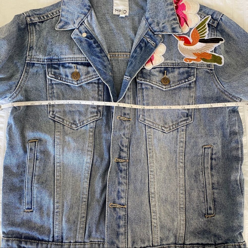 MinkPink Patched Denim Jacket - Picture 9 of 14